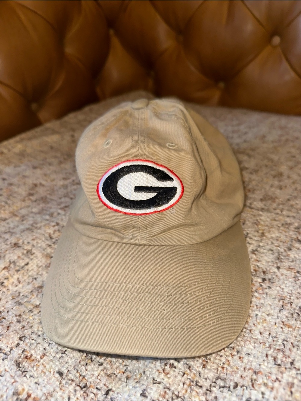 Vintage UGA Dawgs Baseball Cap in Classic Tan